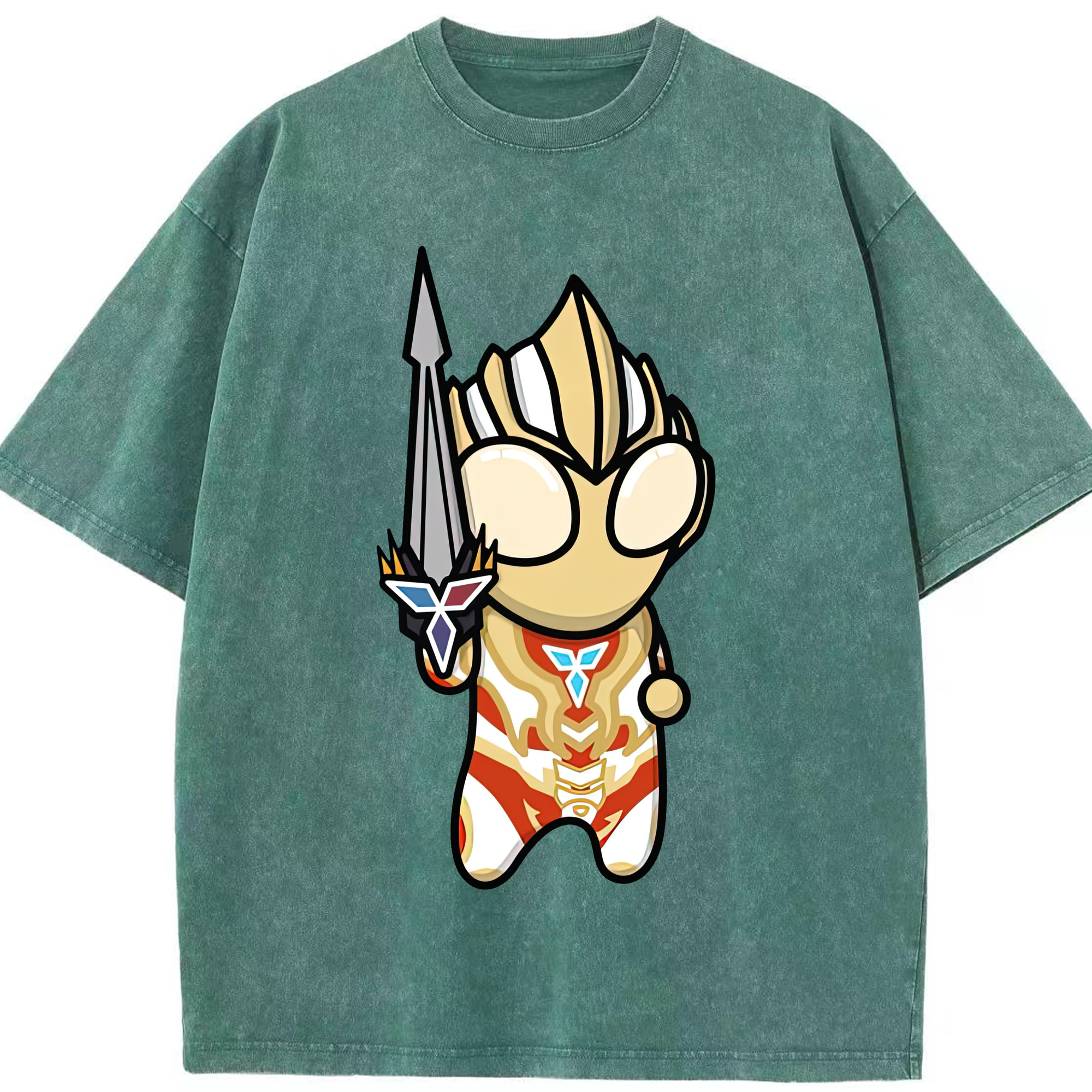 （画像用） ウルトラマン Ultraman 綿100% ヴィンテージ風 半袖Tシャツ（フロントプリント）